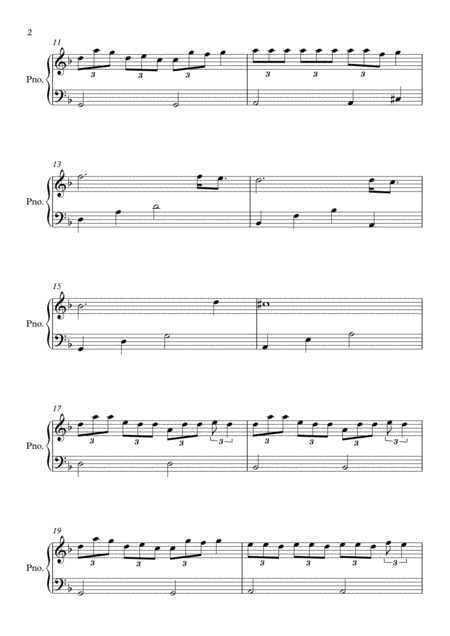 7 Rings D Minor By Ariana Grande Easy Piano Page 2