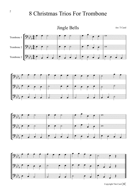 8 Christmas Trios For Trombone Page 2