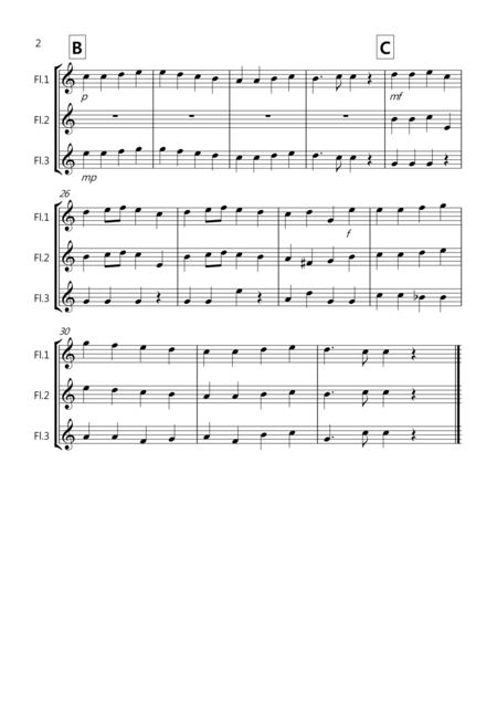 8 Easy Trios For Flute Page 2