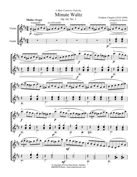 8 Pieces By F Chopin For Violin And Classical Guitar Page 2