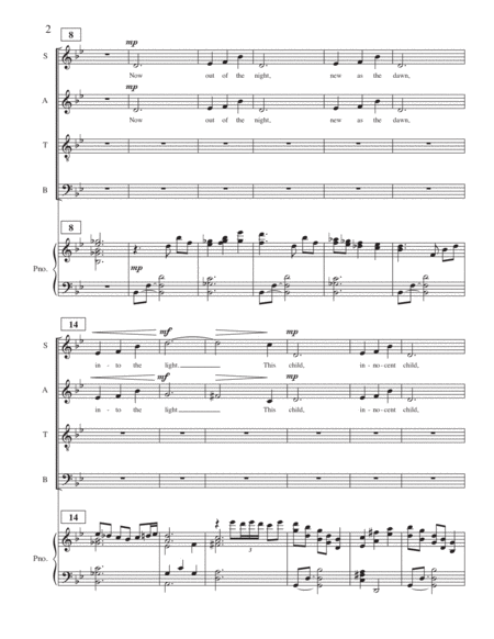 A Child Is Born Satb Page 2