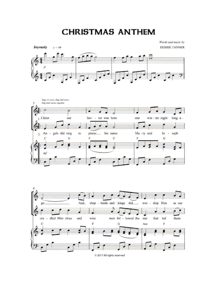 A Childrens Christmas Anthem For Choirs Both Young And Old Page 2