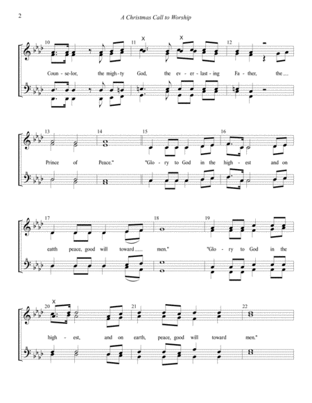 A Christmas Call To Worship Chorus Page 2