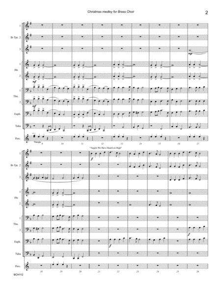 A Christmas Medley For Brass Choir 3 Trumpets 2 Horns 2 Trombones Euphonium Tuba Page 2