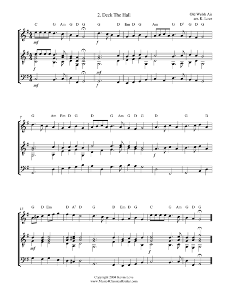 A Christmas Primer Violin Cello And Guitar Score And Parts Page 2