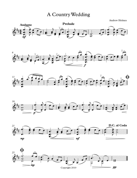 A Country Wedding For Solo Violin Page 2