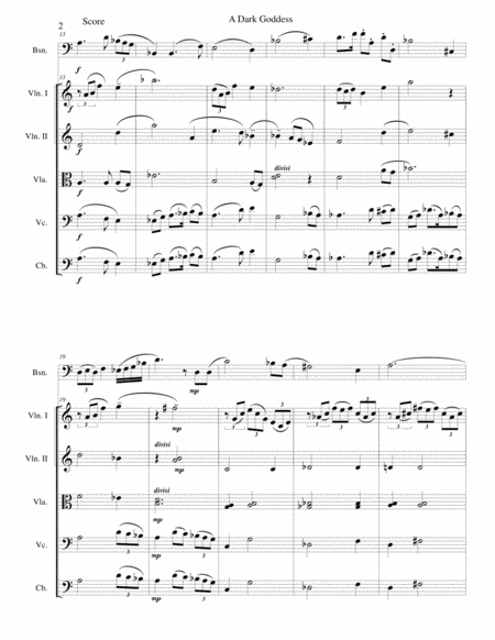 A Dark Goddess For Bassoon Solo And String Orchestra Page 2