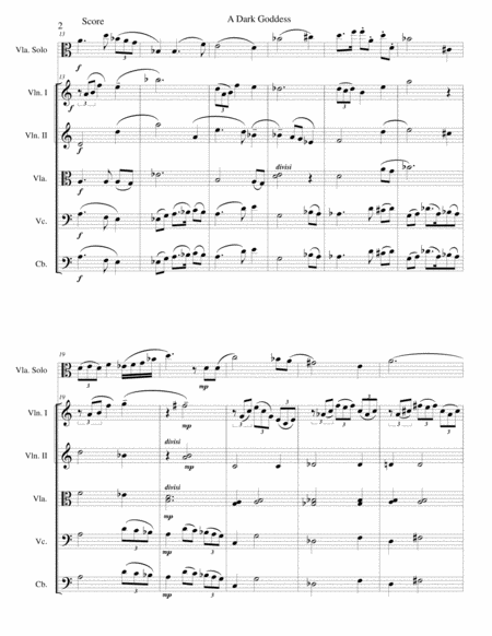 A Dark Goddess For Viola Solo And String Orchestra Page 2