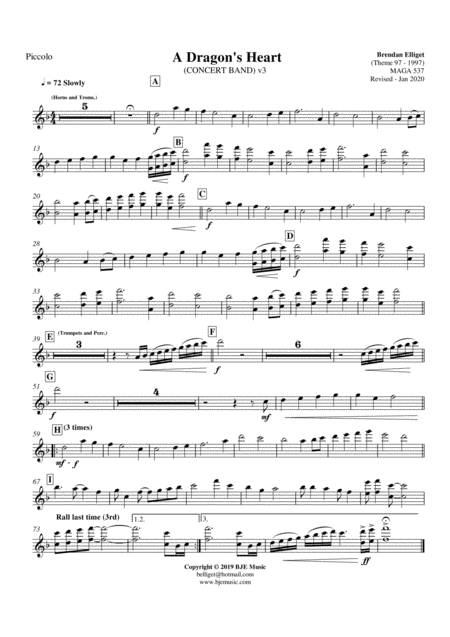 A Dragons Heart Concert Band Score And Parts Pdf Page 2