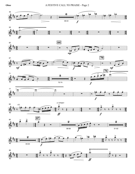 A Festive Call To Praise Oboe Page 2