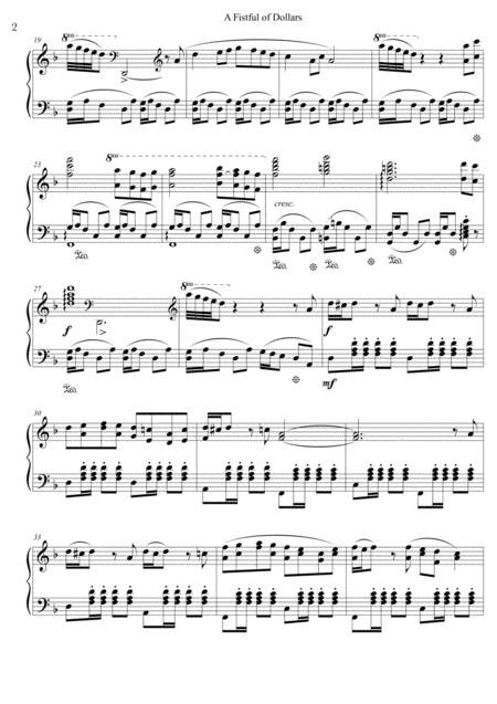 A Fistful Of Dollars Piano Solo Page 2