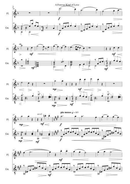 A Forever Kind Of Love Sentimental Duo For Flute And Guitar Page 2