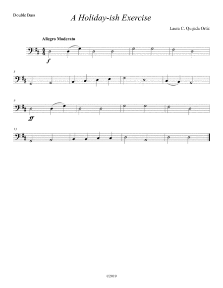 A Holidayish Exercise For Beginning String Orchestra Score Parts Page 2
