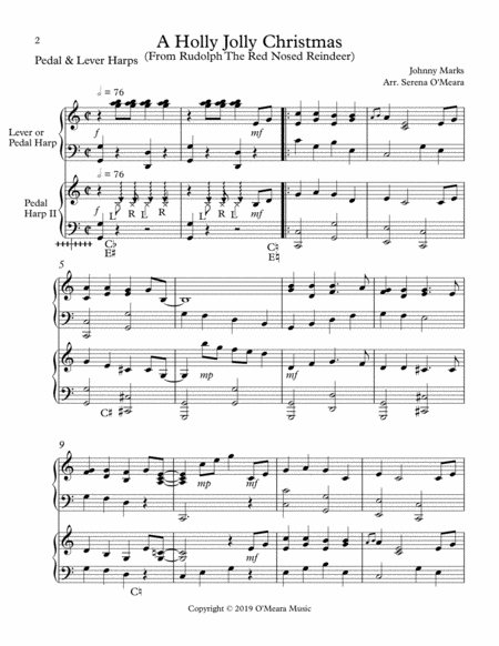 A Holly Jolly Christmas Score Parts Page 2