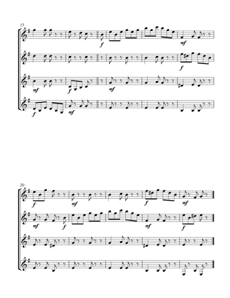 A Little Schumann Please Guitar Quartet Score And Parts Page 2
