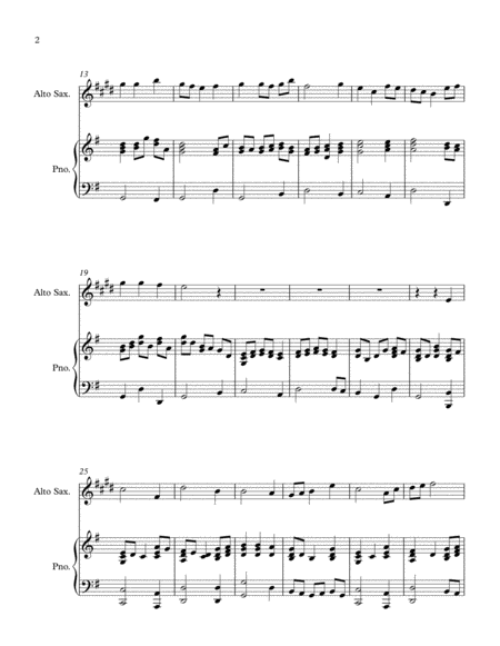 A Medley Of Favourite Hymns Alto Sax And Piano Page 2