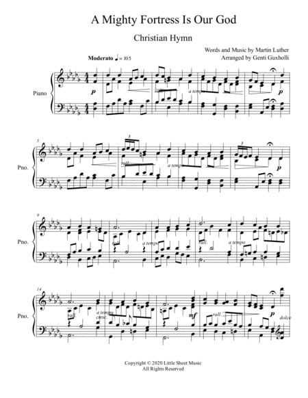 A Mighty Fortress Is Our God Sacred Piano Solo Page 2