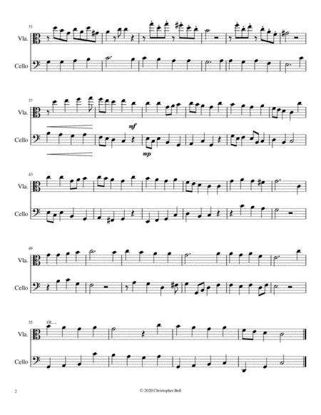 A Mighty Fortress Is Our God Viola Cello Duet Page 2