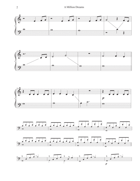 A Million Dreams Five Finger Piano With Teacher Duet Page 2