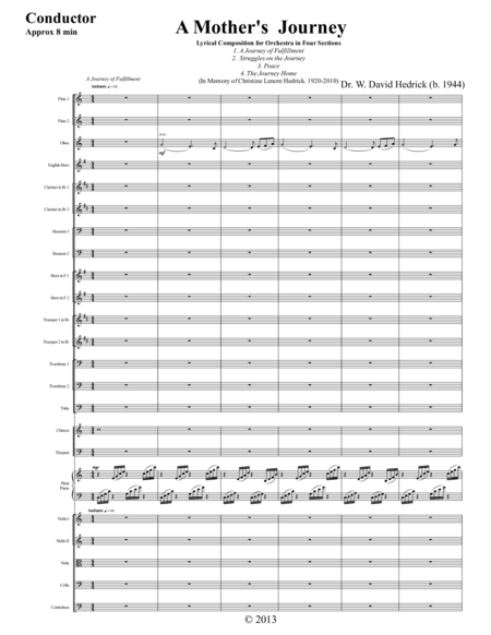 A Mothers Journey Conductors Score Page 2