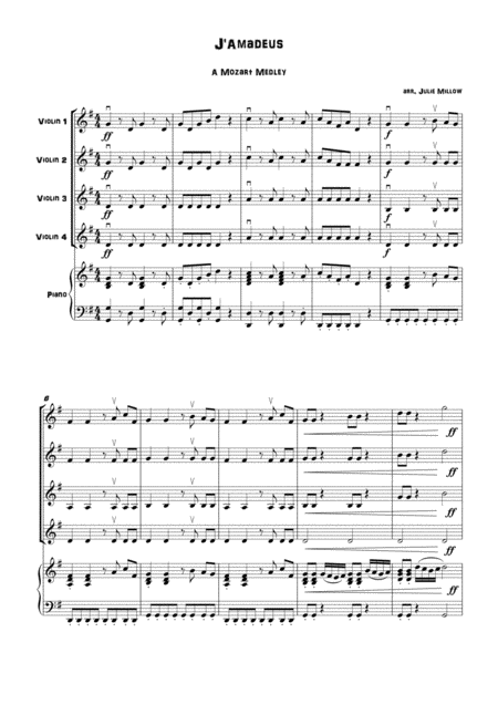 A Mozart Medley For Violin Orchestra Page 2