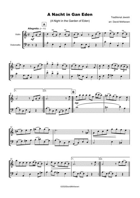 A Nacht In Gan Eden A Night In The Garden Of Eden For Violin And Cello Duet Page 2