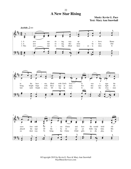 A New Star Rising An Original Christmas Hymn Page 2