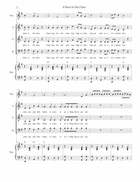 A Place In The Choir For Vocal Trio Sab Page 2