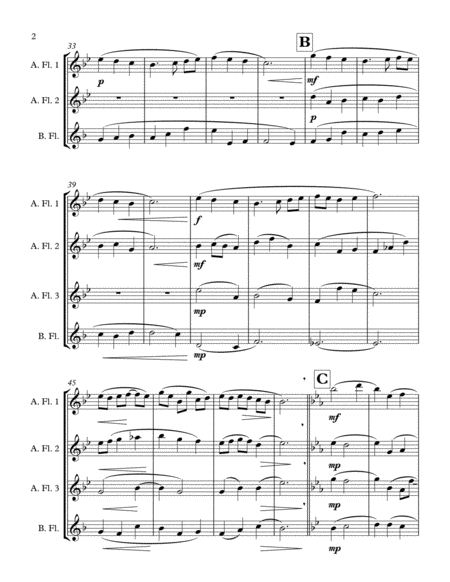 A Prayer Quartet For Low Flutes Page 2