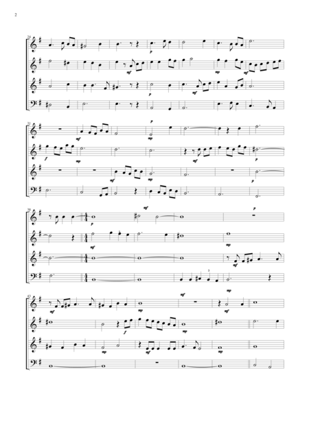 A Rune Of Hospitality Recorder Quartet Version Page 2