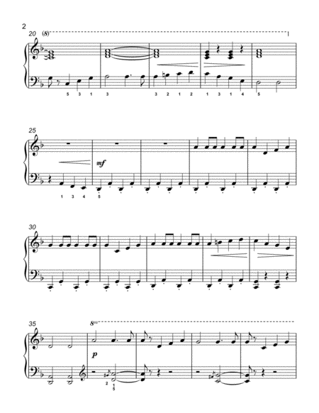 A Sailors Ditty Piano Solo Arrangement Page 2