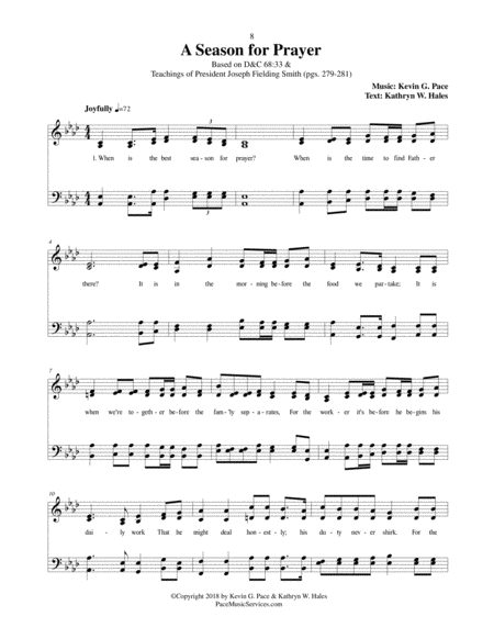 A Season For Prayer An Original Hymn Page 2
