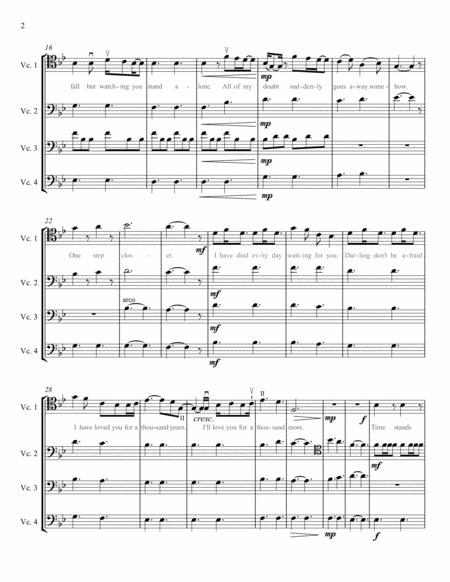 A Thousand Years By Christina Perri Cello Ensemble Page 2