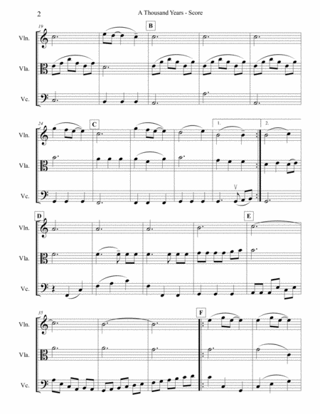 A Thousand Years For String Trio Page 2