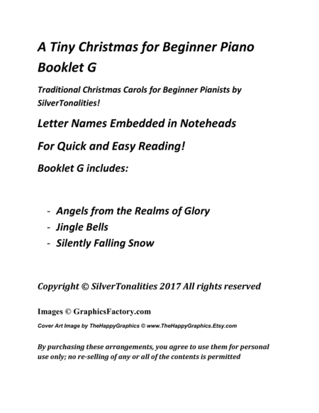 A Tiny Christmas For Beginner Piano Booklet G Page 2