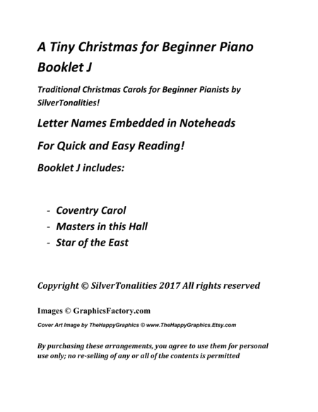 A Tiny Christmas For Beginner Piano Booklet J Page 2