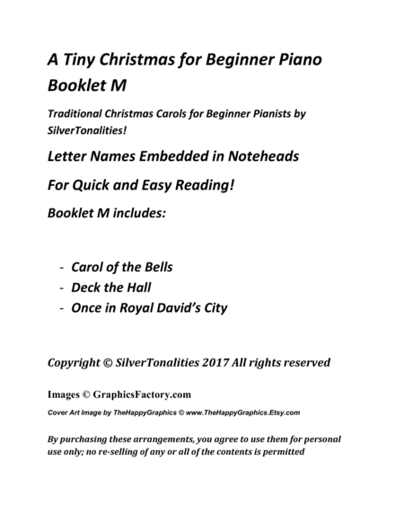 A Tiny Christmas For Beginner Piano Booklet M Page 2