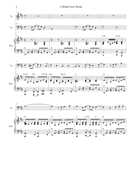 A Whole New World Duet For Violin And Cello Page 2