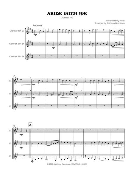 Abide With Me Clarinet Trio Page 2