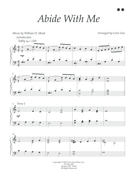 Abide With Me Easy Page 2