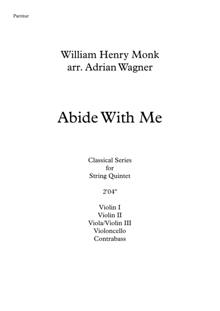 Abide With Me String Quintet Arr Adrian Wagner Page 2