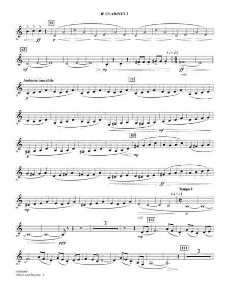 Above And Beyond Bb Clarinet 3 Page 2