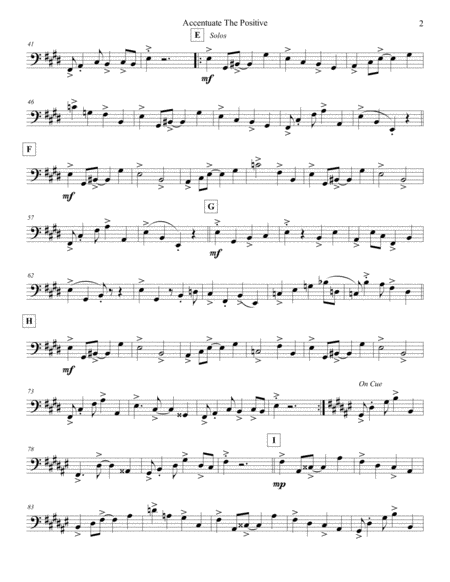 Accentuate The Positive Strings Bass Page 2