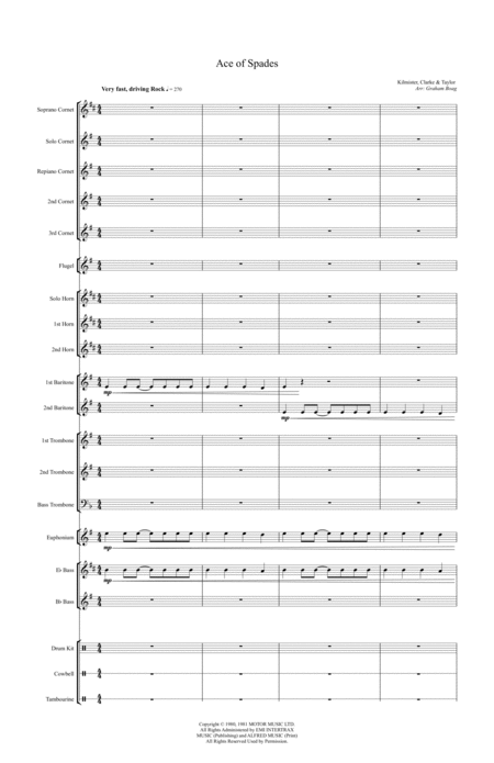 Ace Of Spades For British Style Brass Band Page 2