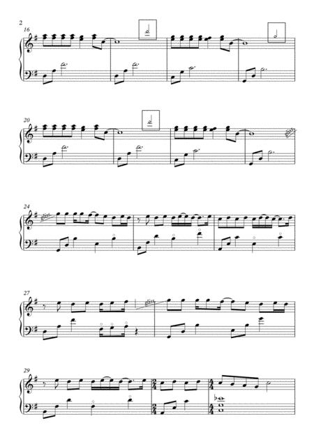 Across The Universe For Solo Lever Harp Two Versions Intermediate Advanced Page 2