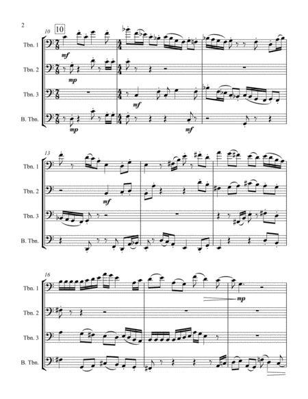 Adages For Trombone Quartet Page 2