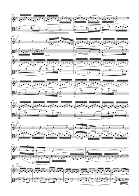 Adagio From Duet Op 39 No 1 For Violin Viola Page 2