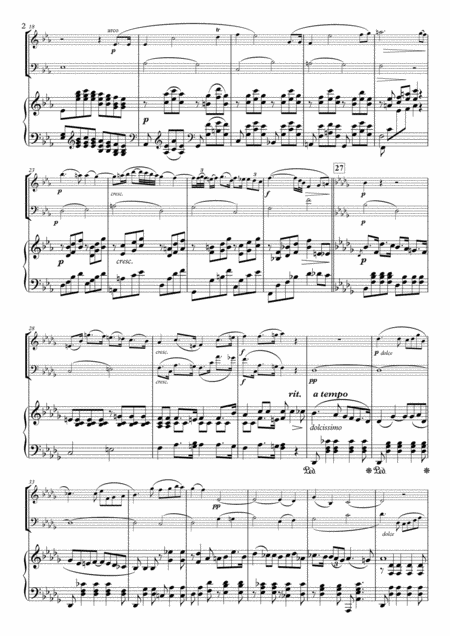 Adagio From Piano Trio Op 31 For Violin Viola Piano Page 2