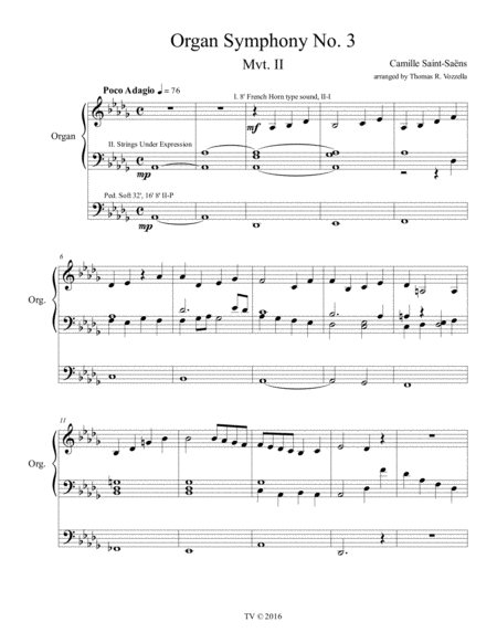 Adagio From Symphony No 3 Organ Solo Page 2