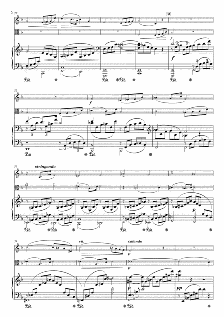 Adagio From Trio For Violin Viola Piano Op 188 Page 2